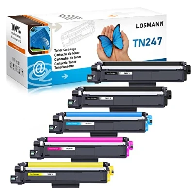 Bild av LOSMANN 5X toner kompatibel med Brother TN 247 243 för MFC L3770CDW L3750CDW HL L3230CDW L3210CW L3710CW DCP L3550CDW L3730CDN L3510CDW L3270CDW L3517CDW