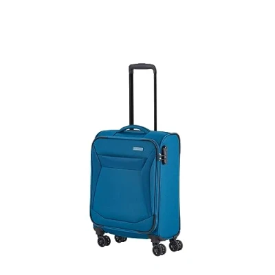 Bild av travelite 4 hjul mjukt skal resväska storlekar L/M/S, Chios serien, petrol, 55 cm, Väska