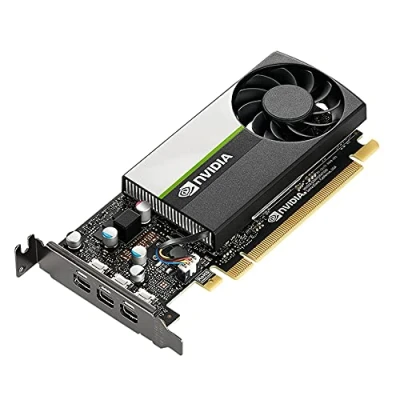 Bild av PNY NVIDIA T400 4GB professionellt grafikkort GDDR6 PCI Express 3.0 x 16, enkel slot, 3X Mini DisplayPort, 8K stöd, ultratyst aktiv fläkt svart
