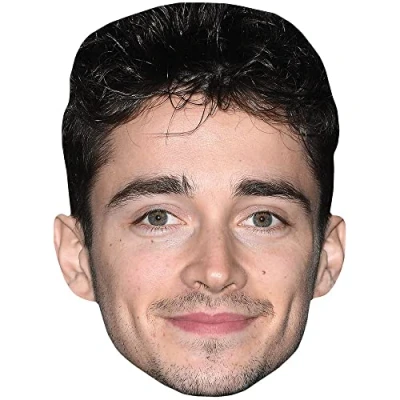Bild av Charles Leclerc (Smile) Kändis mask, Ansiktskort, maskeraddräkt
