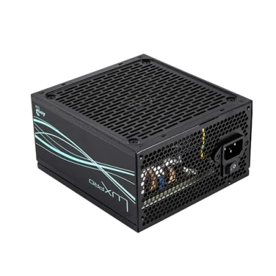 Bild av Aerocool LUXPRO750, Strömförsörjning 750 W, 80 Plus brons 230 V EU certifierad, effektivitet +88%, japanska kondensatorer 105 C, FDB 14 cm fläkt med APFC teknik, 5 års garanti, svart