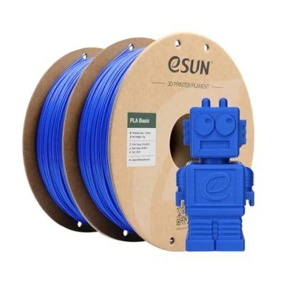 Bild av eSUN PLA Filament 1,75 mm, Basic 3D Skrivarfilament Dimensionell Noggrannhet +/ 0.05 1 kg per Spole, 2 Spolar Filament,Blå+Blå
