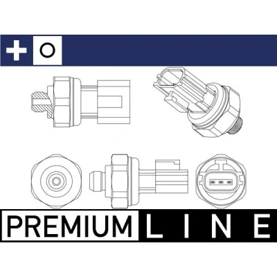 Bild av MAHLE ORIGINAL ASE 8 000P Pressostat Climatisation 3 NISSAN: NP300 Navara Pick up, Qashqai / Qashqai+2 I, Juke, MAZDA: CX 7
