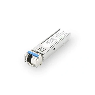 Bild av DIGITUS Gigabit SFP modul 1,25 Gbit/s HP &amp; Aruba kompatibel Mini GBIC för singlemode fiberoptisk kabel LC Simplex Dubbelriktad TX1310/RX1550nm 20 km räckvidd Plug Play
