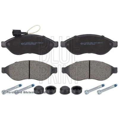 Bild av BLUE PRINT ADP154214 Jeu de plaquettes frein Essieu avant contact signal d&#039;usure inclus avec kit vis FIAT: Ducato III Van