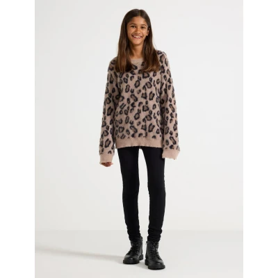 Bild av Lindex WITH Brushed Inside Leggings Byxor för barn, Storlek: 170, Black