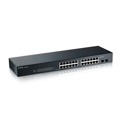 Bild av Zyxel Gigabit switch med 24 portar Intelligent hantering Rackmontering och fläktlös VLAN, IGMP, QoS Livstidsgaranti [GS1900 24]
