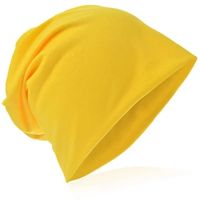 Bild av Beanie enfärgad gul, en storlek