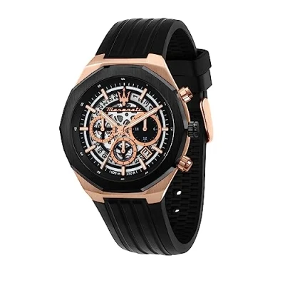 Bild av Maserati Stile CHR DIAL Kronografklockor, Storlek: One Size, Schwarz