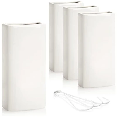 Bild av COM FOUR® 4x luftfuktare värme radiator upphängning inuti värmevattenförångare gjord av keramik (vit invändig upphängning)