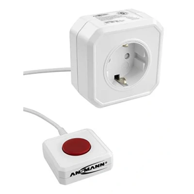 Bild av ANSMANN Energibesparande uttag &quot;AES3.2 Zerowatt&quot;, självlärande stand by avstängning med en knapptryckning, programmerbar för PC, TV, soundbar, konsol och mycket mer, 1 styck