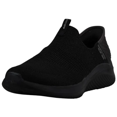 Bild av Skechers Women&#039;s, Slip ins: Ultra Flex 3.0 Smooth Step Sneaker Wide Width Black 6.5 W