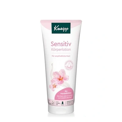 Bild av Kneipp Sensitiv Body Lotion med ekologiskt mandelblomsextrakt för känslig hud Snabbabsorberande, lätt konsistens ger huden en sammetslen mjuk och välvårdad känsla 200 ml