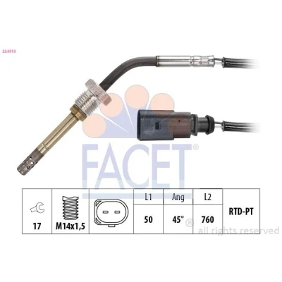 Bild av Sensor, avgastemperatur FACET 22.0313