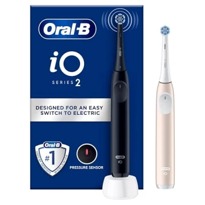 Bild av Oral B eltandborste iO2 Duo Night Black / Calm Pink