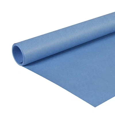 Bild av Clairefontaine 195713C rulle (färgat kraftpapper, 10 x 0,7 m, 65 g, PEFC, perfekt för dina pysselprojekt) 1 st blå