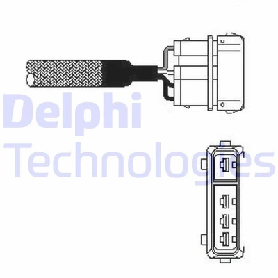Bild av DELPHI ES10333 12B1 Sonde lambda doigt, chauffé VOLKSWAGEN: Golf 3, 3 Cabrio, Corrado, SEAT: Ibiza 2, Córdoba I Berline