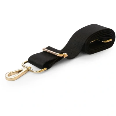 Bild av Ceannis Shoulder Strap in Black Webbing (Gold)