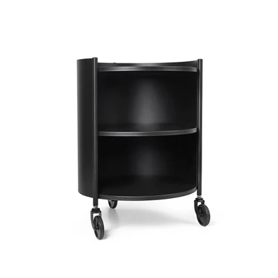 Bild av Ferm Living Eve Storage Sidobord Black Ø40 x H53 cm