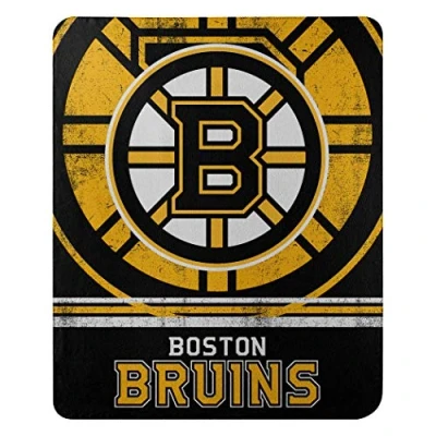 Bild av Northwest NHL Boston Bruins Unisex vuxen fleece prydnadsfilt, 127 cm x 152 cm, bleknar bort