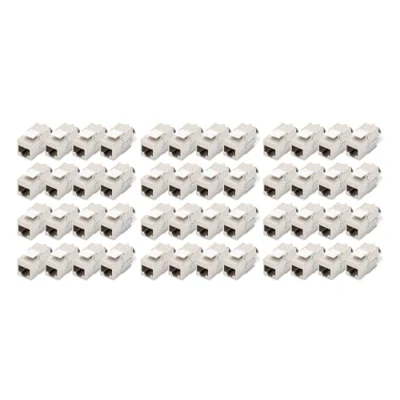 Bild av DIGITUS Keystone modul Cat 6A skärmad 48 stycken RJ45 jack 500 MHz 10GBase T AWG 26 22 Designbar Med buntband Verktygsfri montering