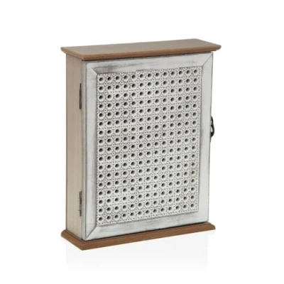 Bild av Nyckelskåp Versa Vit Trä MDF 7 x 27 21,5 cm