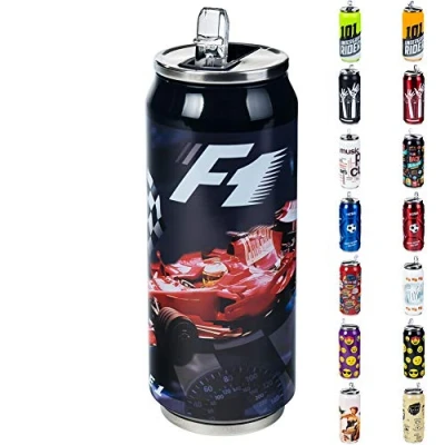 Bild av ORION Isolerad kaffekopp för varma och kalla drycker formel 1 F1 svart 0,5 l