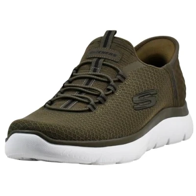 Bild av Skechers Dam handsfree slip on Summits High Range Sneaker, Oliv, 46 EU