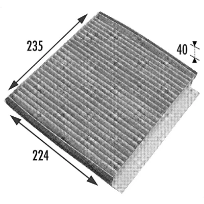 Bild av VALEO CLIMFILTER PROTECT 698778 Filtre d&#039;habitacle à charbon actif 225 204 40 MERCEDES BENZ: Classe ML