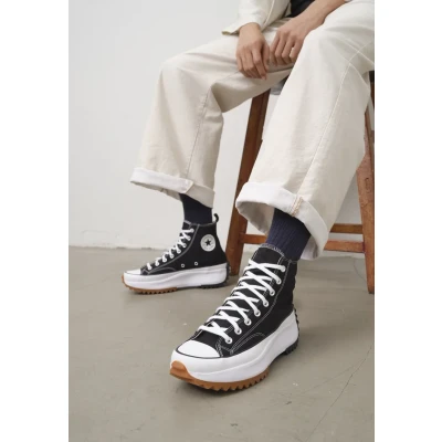 Bild av Converse Mixed 166799c sneaker hög, svart vit gummi, 38 EU