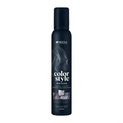 Bild av Indola Color Style Hårmousse 200 ml Anthracite