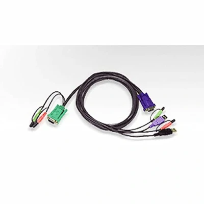 Bild av ATEN KVM kabel SPHD15 han/2x3.5mm han