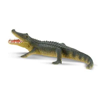 Bild av Bullyland 63690 Leksaksfigur alligator, ca 19 cm stor djurfigur, detaljtrogen, PVC fri, perfekt som tårtfigur och liten present till barn från 3 år