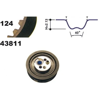 Bild av MAPCO 23811 Kit de distribution 124 AUDI: 80 B4 Berline, Cabriolet B4, Avant