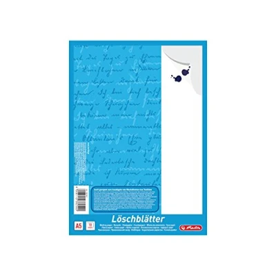 Bild av Herlitz 382408 Blottningspapper, 10 ark A5, Vit