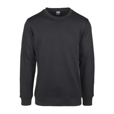 Bild av Urban Classics herrtröja Basic Terry Crew, klassisk av bomull, storlekar S5XL, finns i olika färger, Svart (svart 00007), 3XL