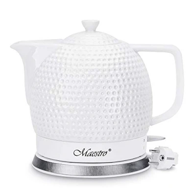 Bild av Keramisk vattenkokare trådlös golfbollmotiv 1,5L 1200 W tekanna retro modern
