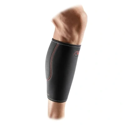 Bild av McDavid 441 Vadkompressionshylsa för vadstammar, benhinnor och åderbråck, hjälper till att återhämta sig förebygga skador Black/Scarlet Reversible S