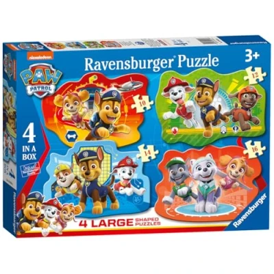 Bild av Ravensburger Paw Patrol 4 Large Shaped Jigsaw Puzzles (10, 12, 14, 16 Pieces) for Kids Age 3 Years Up Educational Toys Toddlers