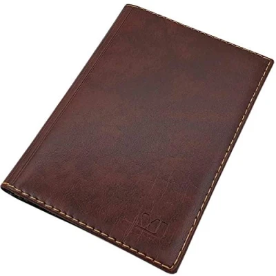 Bild av Stor elegant ID mapp 4 fack MJ Design Germany Made in EU (Design 1 / brun)