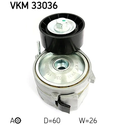 Bild av SKF VKM 33036 Poulie Tendeur PEUGEOT: 206 3/5 portes, 307 Partner I Combispace, CITROËN: Xsara Picasso, Berlingo / First