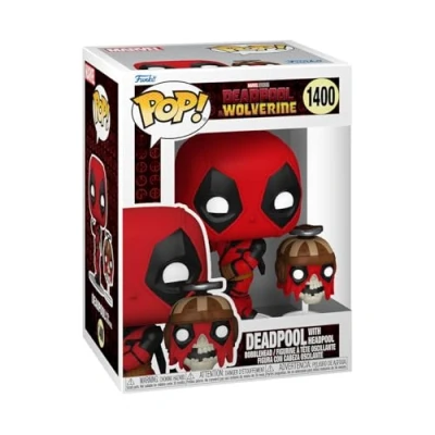 Bild av Funko POP &amp; Buddy: Deadpool Wolverine med Headpool Vinylfigur för samlare Presentidé Officiell merchandise Leksaker barn och vuxna Filmfans Modellfigur