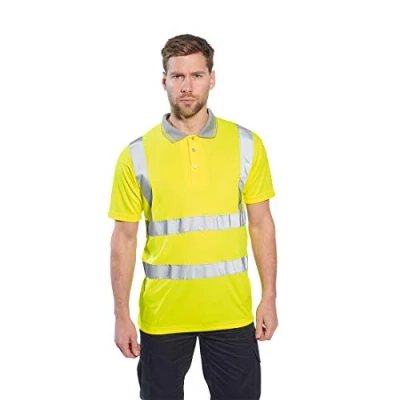 Bild av Portwest S477YER4XL Hi Vis kortärmad polo, vanlig, storlek 4X Large, gul