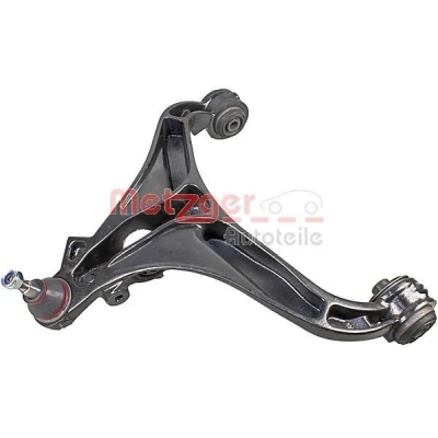 Bild av METZGER 58121601 Bras de suspension avec rotule suspension, support en caoutchouc Essieu avant gauche, inférieur barre oscillant transversal