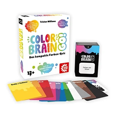 Bild av Game Factory Brain Go, Compact Color Contest, förlängning, frågespel för 2 till 6 spelare, 12 år och äldre, Medium (646294), tyska