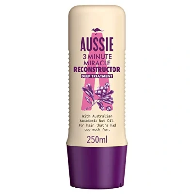 Bild av Aussie Miracle Reconstructor, 3 minuter 250 ml, intensivvård för skadat hår, med macadamianusolja, hårmask, hårbehandling torrt