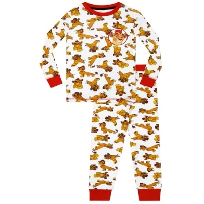 Bild av Disney The Lion King Pyjamas Guard Pojkarnas Pyjamasatser Mysig Passform 128