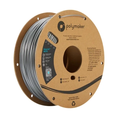 Bild av Polymaker PolyLite PETG Silver 1,75mm 1kg