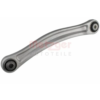 Bild av METZGER 58171103 Bras de suspension avec support en caoutchouc Essieu arrière gauche, supérieur, barre oscillant transversal Aluminium