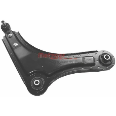 Bild av METZGER 58030002 Bras de suspension avec rotule suspension, support en caoutchouc Essieu avant droit, inférieur barre oscillant transversal